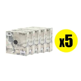 Pack Cibles cartonnées 14 x 14 cm Shoot Again (x5) Pack 500 cibles blanches avec centre noir