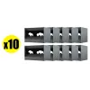 Pack Cible mobile silhouettes Sangliers pour air comprimé calibre 4.5 mm (x10) PACK X10 CIBLE MOBILE 3 SILHOUETTES SANGLIERS POU