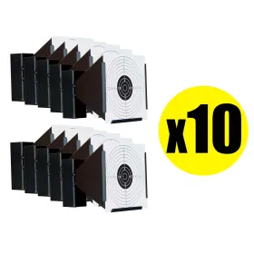 Pack Porte cible conique métallique 17x17 cm (x10) PACK X 10 PORTE CIBLE CONIQUE 17 X 17