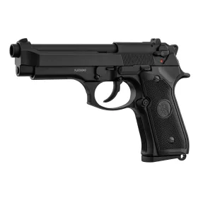 Réplique airsoft KJ Works M9 full métal noir KJ Works M9 gaz blowback