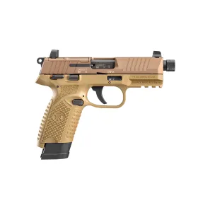 Pistolet semi automatique FN Herstal FN 502 Tactical 1x10 + 1x15 FDE/FDE