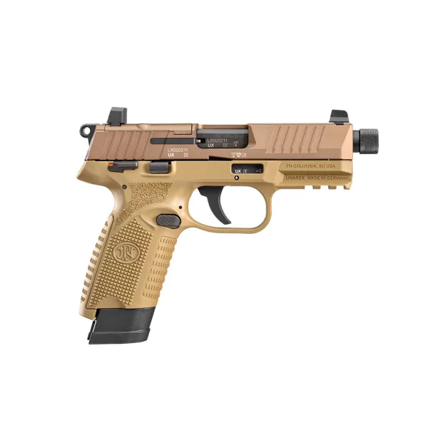 Pistolet semi automatique FN Herstal FN 502 Tactical 1x10 + 1x15 FDE/FDE