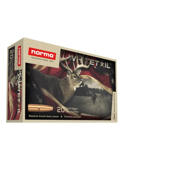 Cartouches de chasse Norma Whitetail 30-06 Springfield - Boîte de 20 30-06Sprg 150gr Whitetail