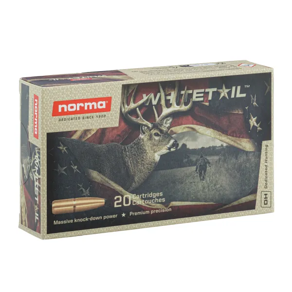 Cartouches de chasse Norma Whitetail 308 Winchester - Boîte de 20 308 Winchester Whitetail 150gr