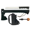 32654 - Hache tactique Albainox. allume-feu et scie HACHE SURVIE ALBAINOX + ALLUME FEU+SCIE + ETUI AVEC POIGNEE