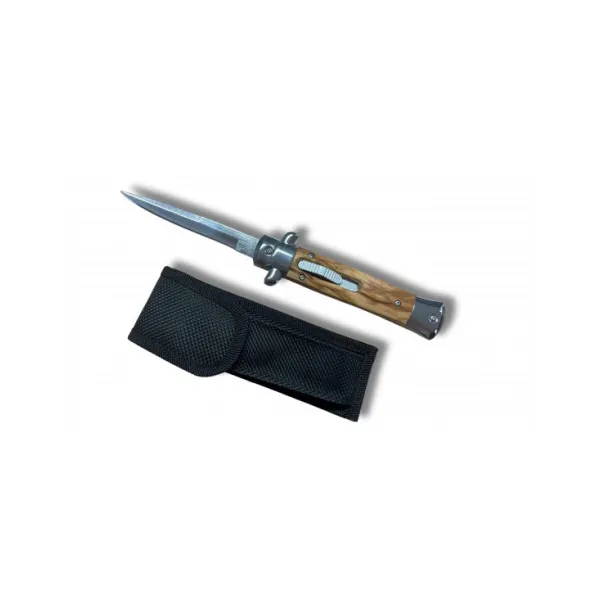 Couteau automatique type Italien manche bois OTF