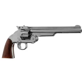 Réplique décorative Denix de Revolver Smith & Wesson 1869 nickelé S&W 1869 NQ