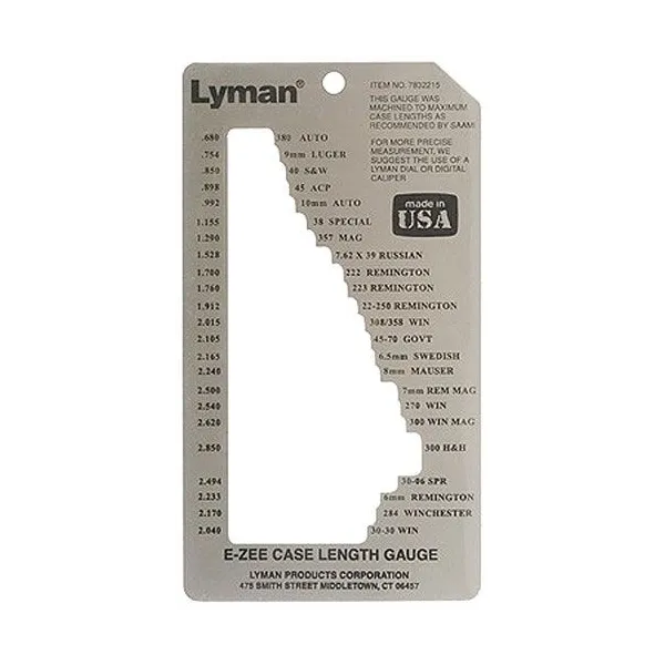 Lyman E-Zee Case Gauge E-ZEE CASE GAUGE 7832215