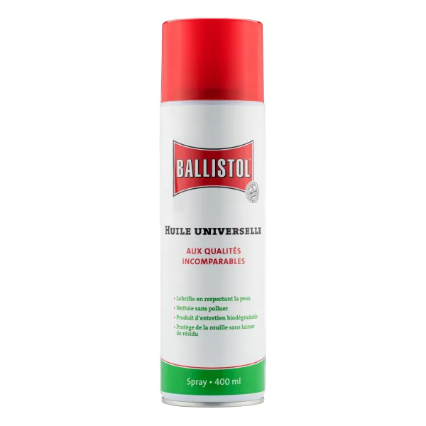 Aérosol huile universelle 400 ml. - Ballistol