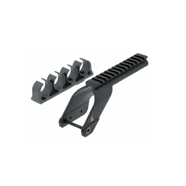 Rail Picatinny et porte cartouches pour Maverick 88 / Mossberg 500 - 590 - UTG RAIL PICATINNY + PORTE CARTOUCHES MAVERIC