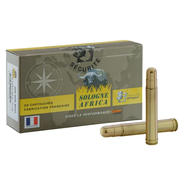 Munition à percussion centrale Benett Cal. 458 Win. Mag. Cal.458 WINCH MAG Blindée