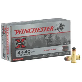 Munitions  Cal. 44-40 à percussion centrale Winchester Demi blindée - Soft Point