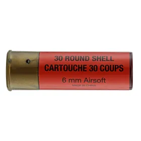 Pack de 6 cartouches Fusil à pompe airsoft BO/FABARM CARTOUCHES x6 FABARM GAZ - ROUGE