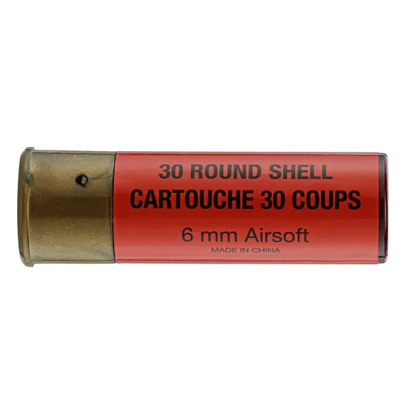 Pack de 6 cartouches Fusil à pompe airsoft BO/FABARM CARTOUCHES x6 FABARM GAZ - CLEAR