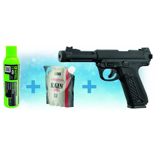 Pack de Noel réplique GBB AAP01  + billes + gaz