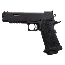 Réplique GBB hi-capa 5.1 noir/Bronze Golden Eagle REP GBB GE HI CAPA NOIR / CULASSE GOLD GRIP ANTIGLISSE - 1J