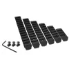 Set de 6 Rails M-Lock nylon BO Manufacture 6 Rails M-Lok Noir