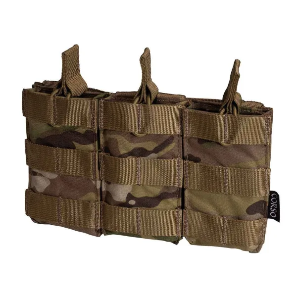 Poche porte-chargeurs triple M4 Dagger MOLLE - Corso Tactical Noir