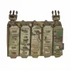 Porte chargeur frontal MP5 / MP7 MOLLE pour gilet tactique Noir