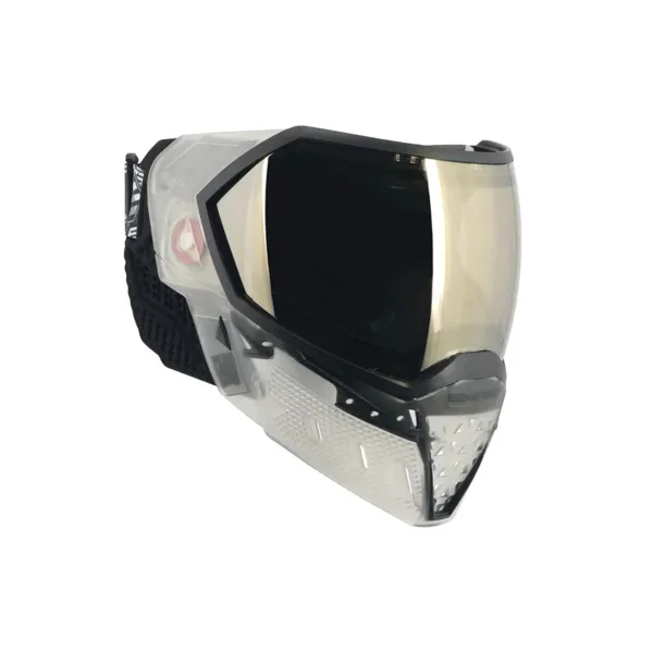 Masque EVS Crystal SE Clair/Noir avec lentille chromée noire HD