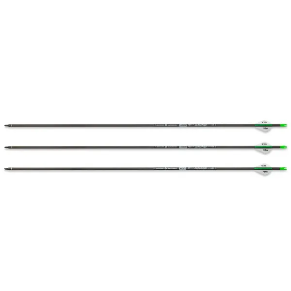 Pack de 3 flèches en carbone Savage ID6.2 400 30 pouces avec plumes Blazer LOT DE 3 FLÈCHES CARBONE SAVAGE ID6.2 400 - 3