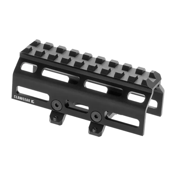 Capot d'emprunt de gaz AK aluminium CLAWGEAR CAPOT CLAWGEAR ALU RAIL PICATINNY POUR EMPRUNT DE GAZ AK47