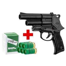 SAPL - Pack Pistolet Gomm-Cogne SAPL GC54 bronzé + 1 boîte de 5 cartouches 12/50 SAPL chevrotine PACK SAPL GC54 DOUBLE A