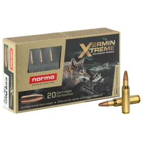 Cartouches de chasse Norma .222 Winchester Varmint Xtreme 55 Grains