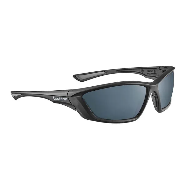 Lunettes BOLLE SWAT verres fumés avec étui LUNETTES BOLLE SWAT FUME PLATINIUM
