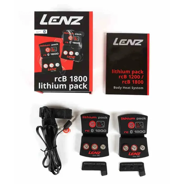 Batteries Heat - Pack de rechange Lithium RCB 1800 - Lenz BATTERIE LENZ LITHIUM PACK RCB 1800 USB POUR GILET CHAUFFANT 1