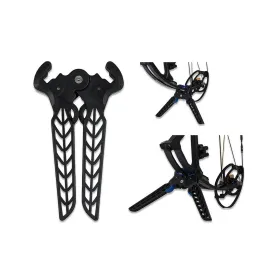 Support d'Arc Compound Dual-Pod avec Protection des Branches Noir/Noir