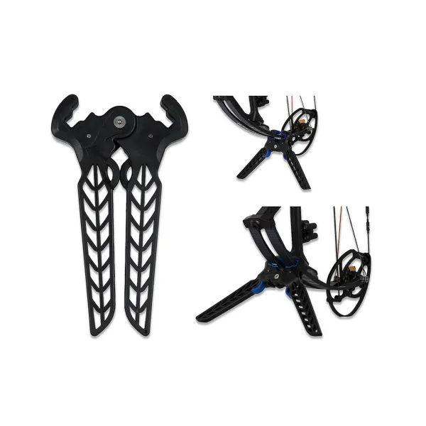 Support d'Arc Compound Dual-Pod avec Protection des Branches Noir/Noir