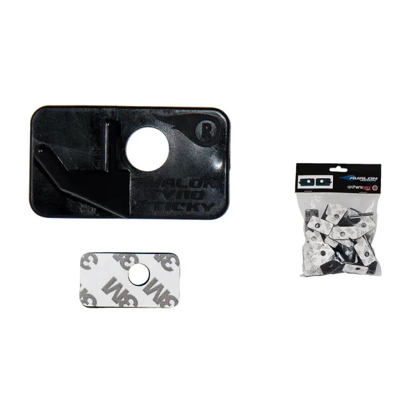 Repose-flèche Autocollant Tyro Sticky Noir Droitier (Lot de 50) Paquet de 50