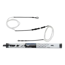 Corde blanche Recurve Dacron avec Protection des Doigts 54'' - 12 brins